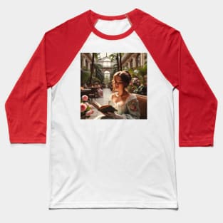 Victorian Woman Reading Baseball T-Shirt